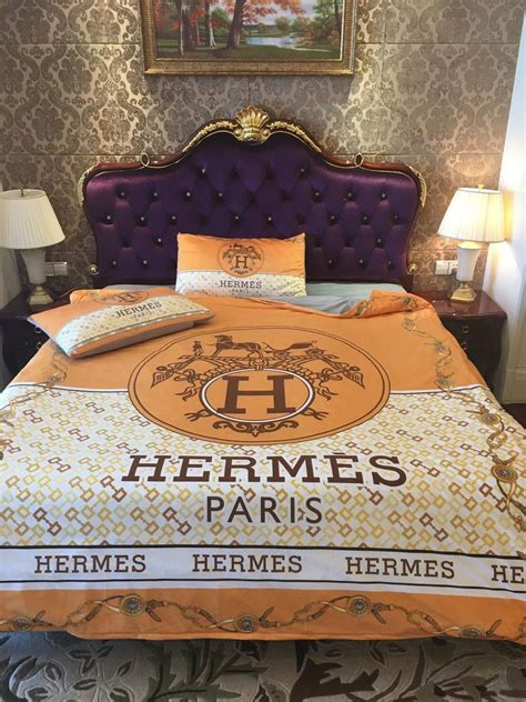 hermes printed quilt king size bedding|Hermes wool fabric.